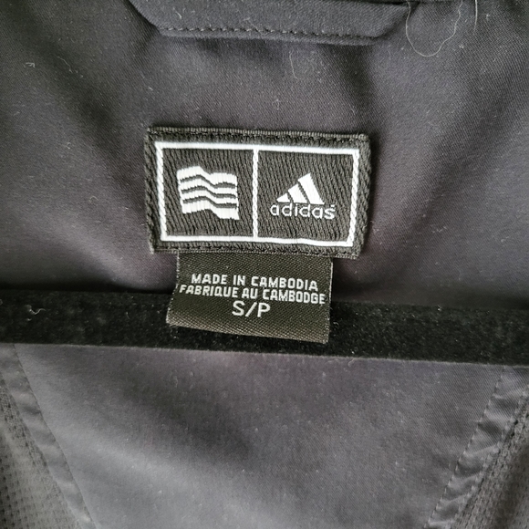 Adidas Climaproof athleisure black zip up lightweight jacket.  Size S - Picture 4 of 13